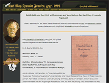 Tablet Screenshot of karl-may-franken.de